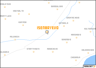 map of Isenbayevo