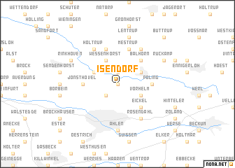map of Isendorf