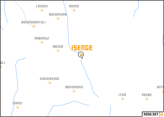 map of Isenge