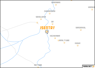 map of Isentay