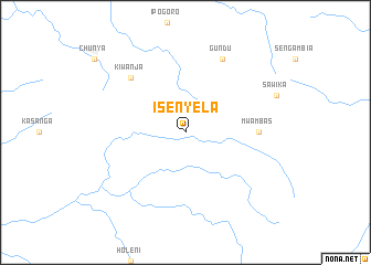 map of Isenyela