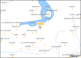 map of Iseo