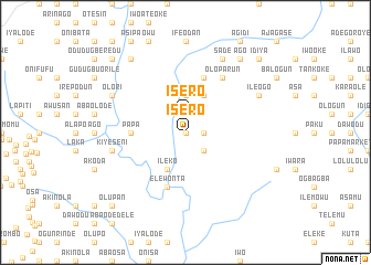 map of Isero