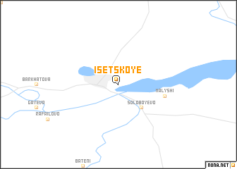 map of Isetskoye