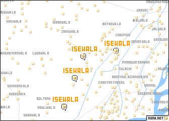 map of Īsewāla