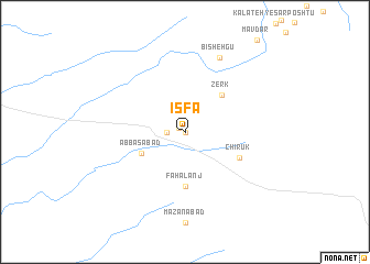 map of Isfa