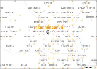 map of Isgagoonaweyn