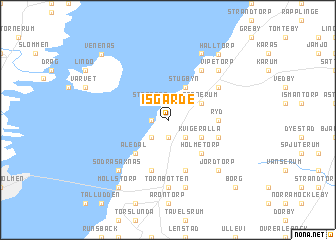 map of Isgärde