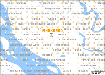 map of Ishākābād