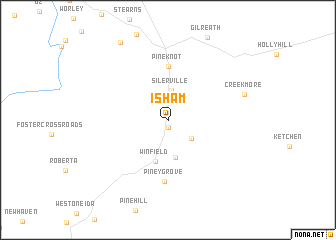 map of Isham