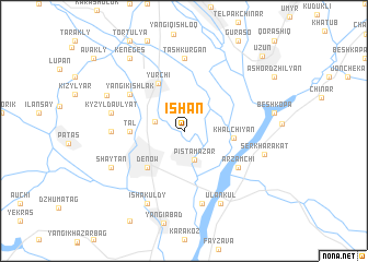 map of Ishan