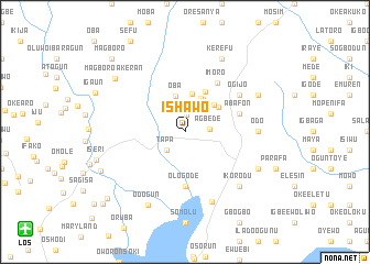 map of Ishawo