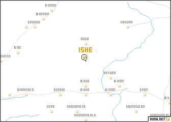 map of Ishe