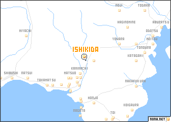 map of Ishikida