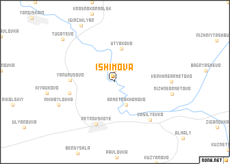 map of Ishimova
