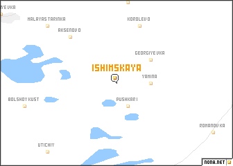 map of Ishimskaya