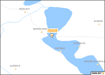 map of Ishim