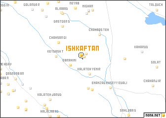 map of Ishkaftān