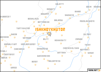 map of Ishkhoy-Khutor