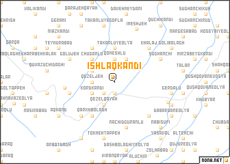 map of Īshlaq Kandī