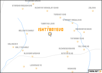 map of Ishtybayevo