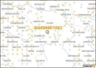 map of Isidro Martínez