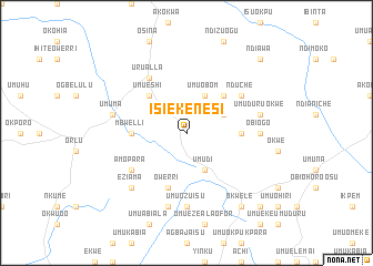 map of Isiekenesi