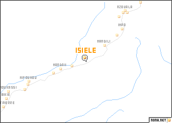 map of Isiélé