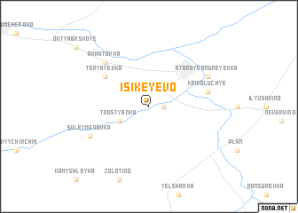 map of Isikeyevo