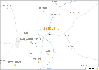 map of Işıklı