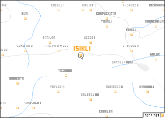 map of Işıklı