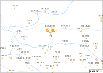 map of Işıklı