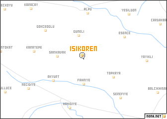map of Işıkören