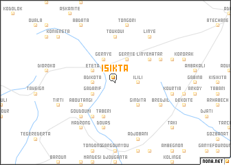 map of Isikta