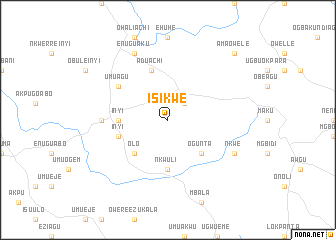 map of Isikwe