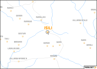 map of Ìsili