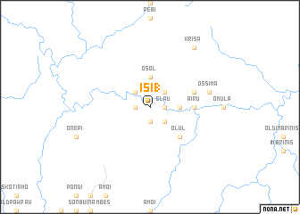 map of Isi 1