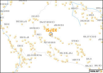 map of Isjek