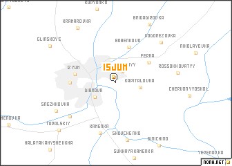 map of Isjum