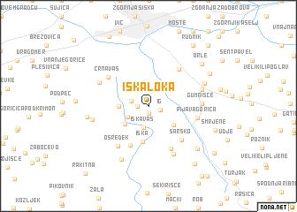 map of Iška Loka