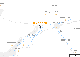 map of Iskandar