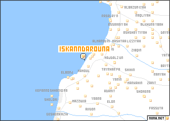 map of Iskanndaroûna