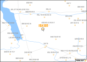 map of Iskanʼ