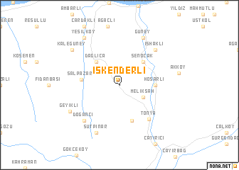 map of İskenderli