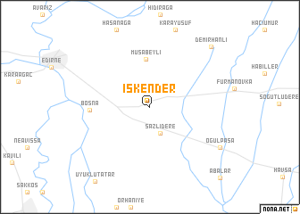 map of İskender
