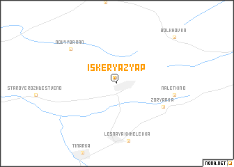 map of Iske-Ryazyap