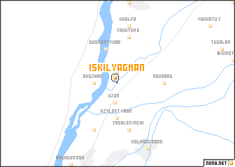 map of Iski-Lyagman