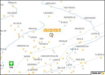 map of Iskoinen
