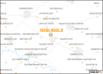 map of Iskoladůlő