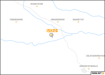 map of Iskra